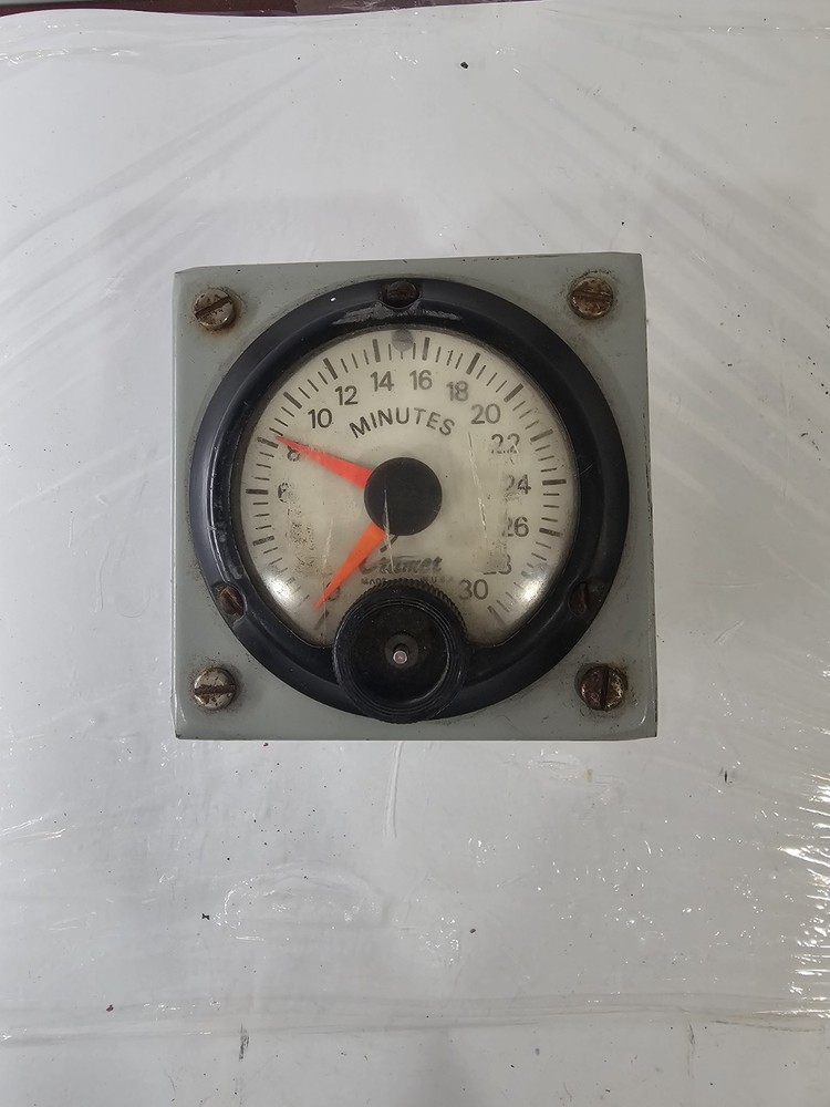 Vintage Cramer Minute Timer Gauge / Meter