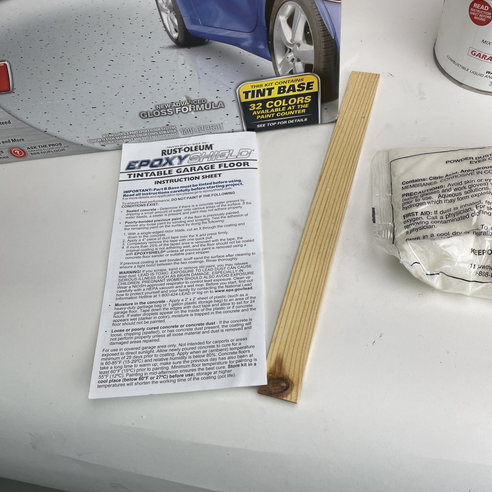 RUSTOLEUM 252625 EPOXY SHIELD BASE TINT GARAGE FLOOR PAINT