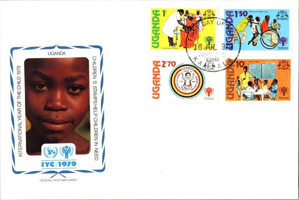 Uganda Scott 223-226 Unaddressed.