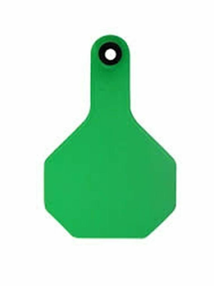 Y-Tex 3 Star Medium Blank Cattle Ear Tags 25 Count Green