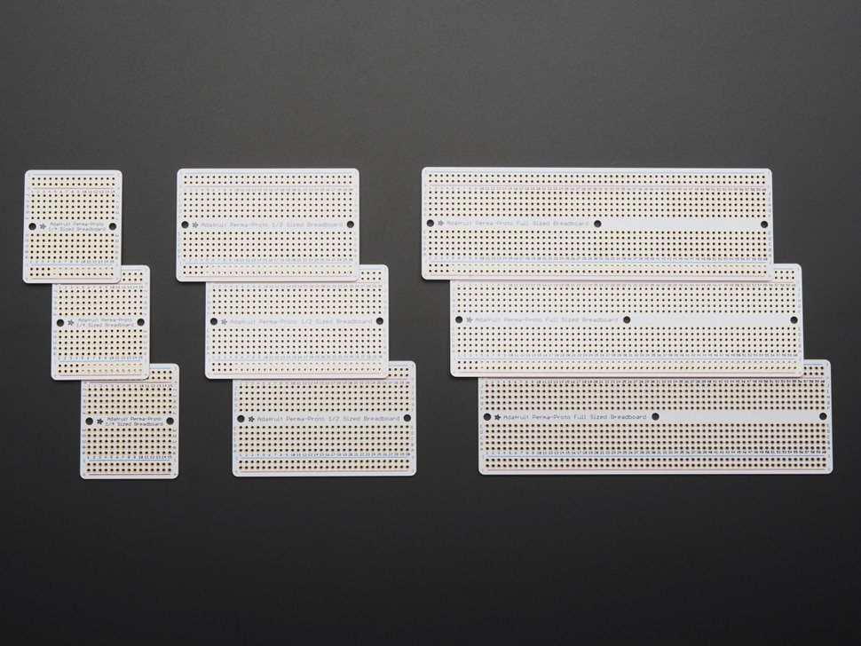 Adafruit Perma-Proto Breadboard PCB Super Pack Set 9 Perf Boards Prototyping