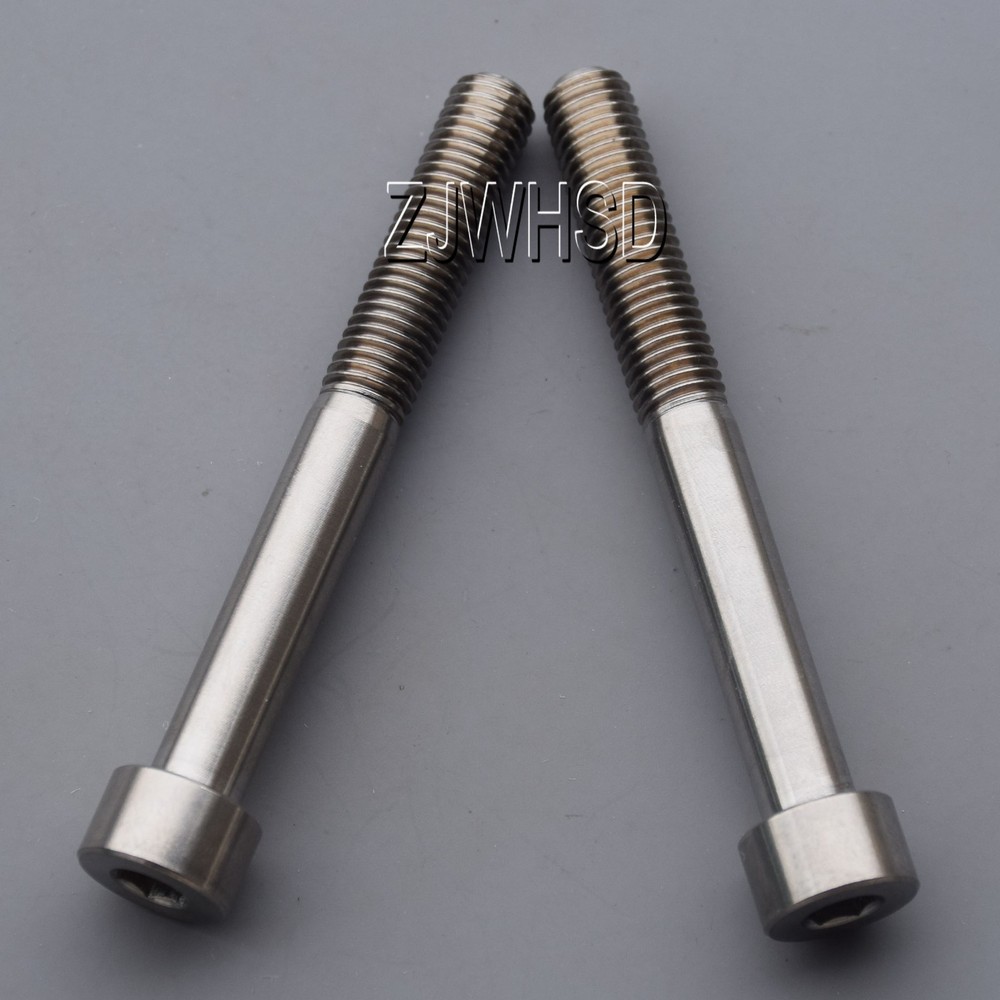2pcs M7 x 60 mm Titanium Ti Screw Bolt Allen Hex Socket Cap Head