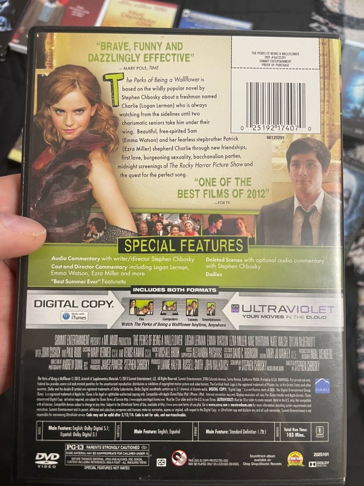Perks of being a wallflower DVD