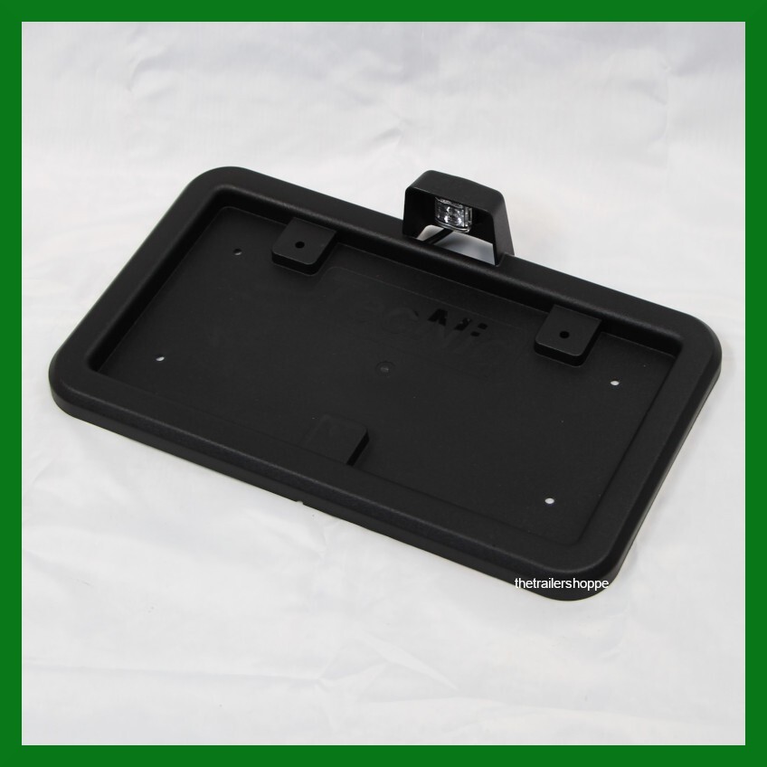 Black Plastic Full Frame License Plate Holder with LED light Trailers