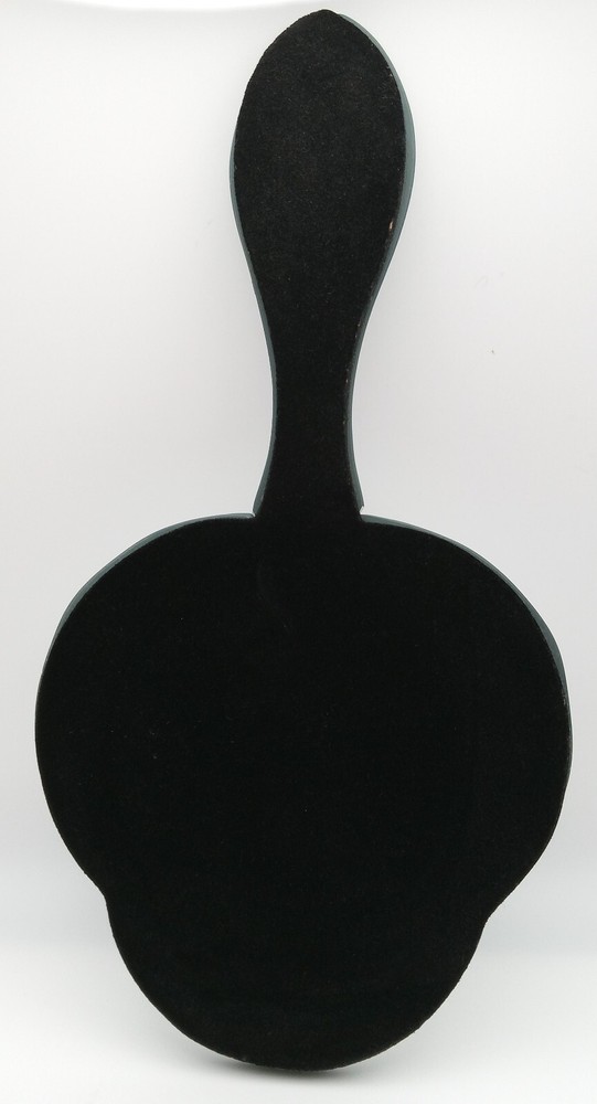 Vintage Handheld Etched Beveled Edge Mirror Vanity