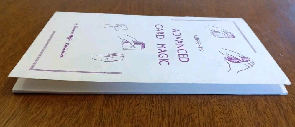 Albright's Advanced Card Magic; Albright, Howard P., 1980 - VTG Magic Book