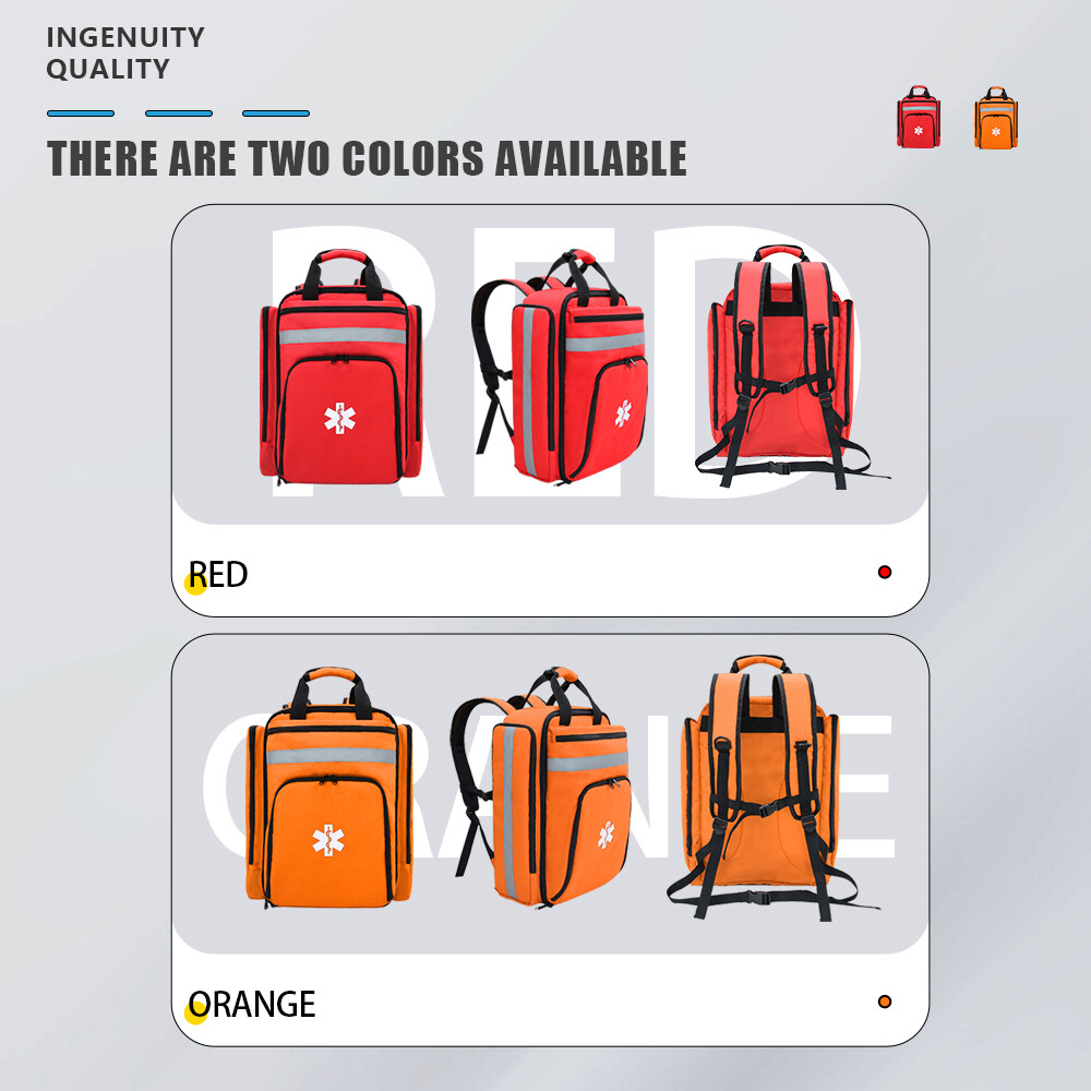 First Aid Bag Emergency Backpack Large Capacity Sorted Storage Survival