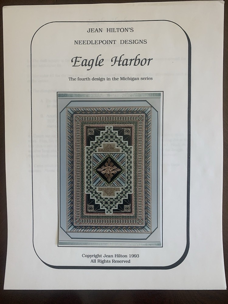 Jean Hilton Eagle Harbor Michigan Series Needlepoint Pattern Chart