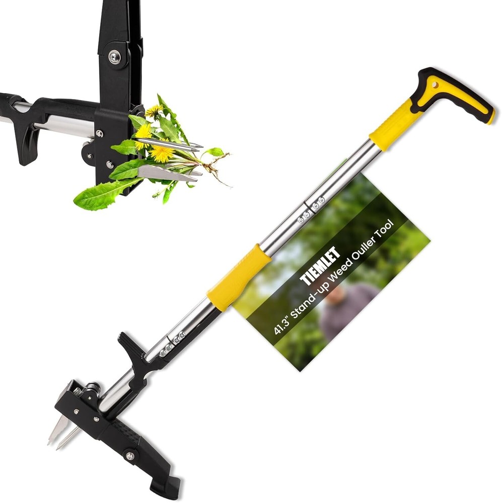 Weed Puller Tool, Stand Up Weed Puller Heavy Duty Garden Tool