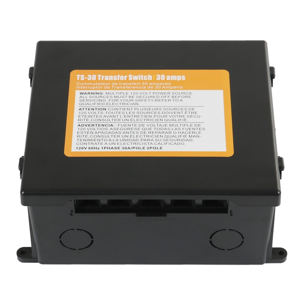 JDMSPEED TS-30 30 Amp Automatic Transfer Switch , Black