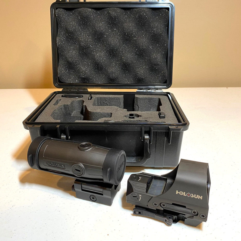 Holosun Red Circle Dot Reflex Sight Combo w/ HM3X Magnifier - HS510C+HM3X