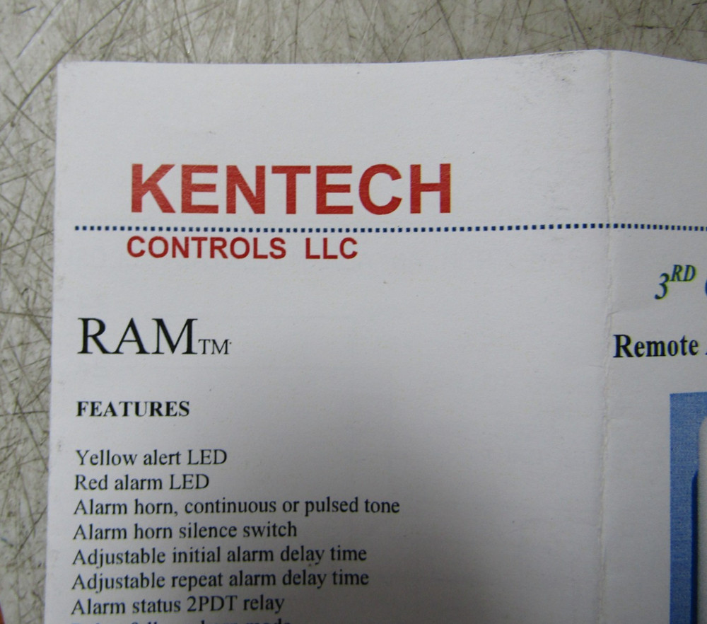 💥KENTECH CONTROLS 3RD GEN REMOTE ANNUNCIATOR MODULE 24 VAC/DC