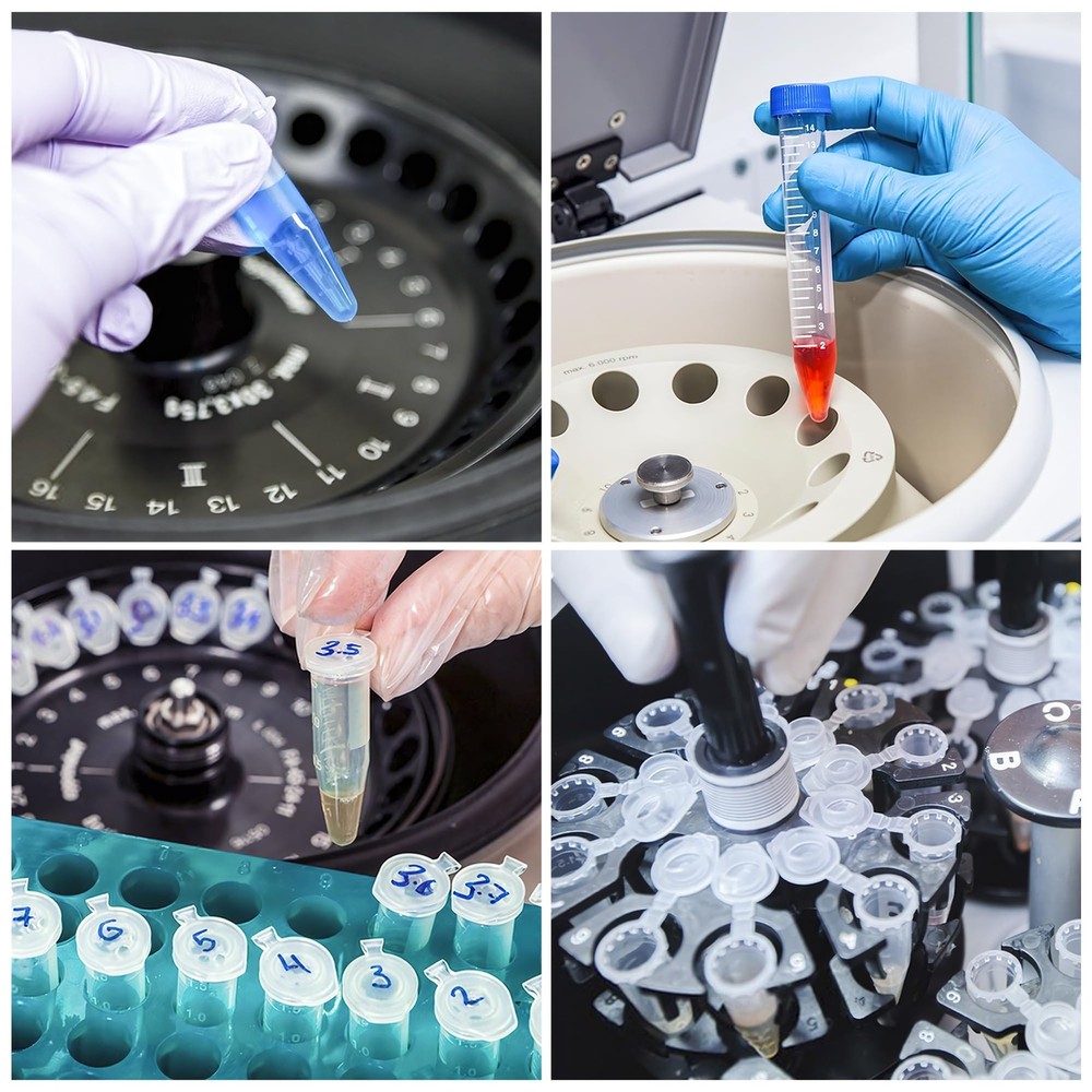 1.5ml Microcentrifuge Tube Snap Cap 500 PCS Graduated Write Marks Lab Testing