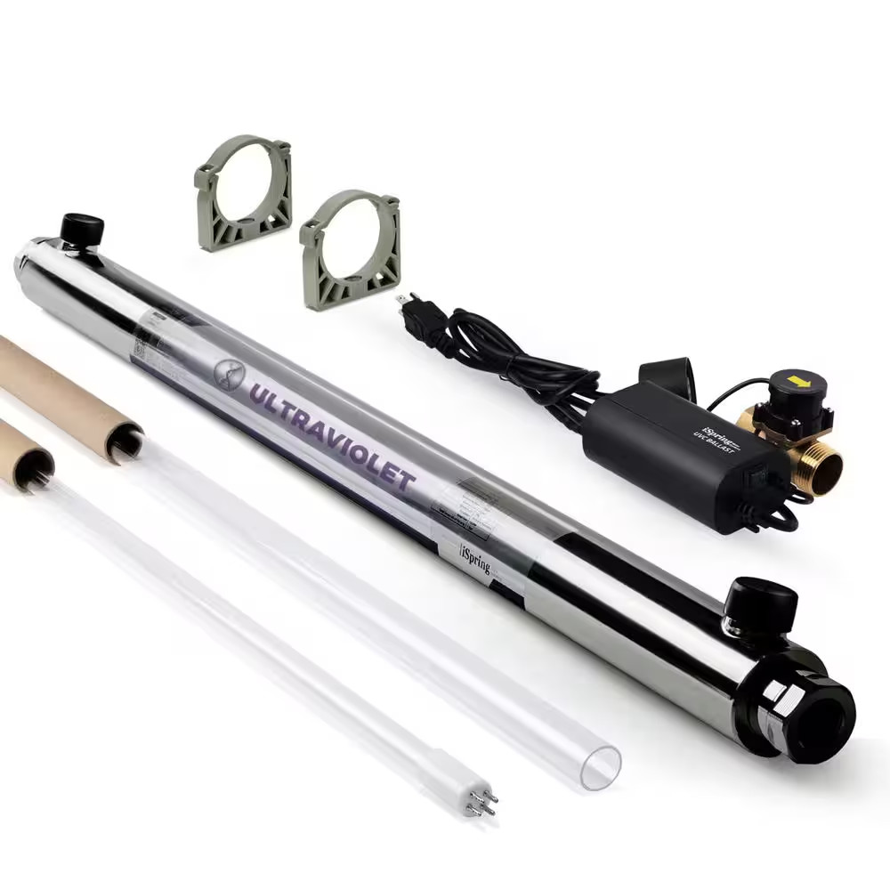 55-Watt Whole House UV Water Filtration System with Smart Flow Sensor Switch, 11