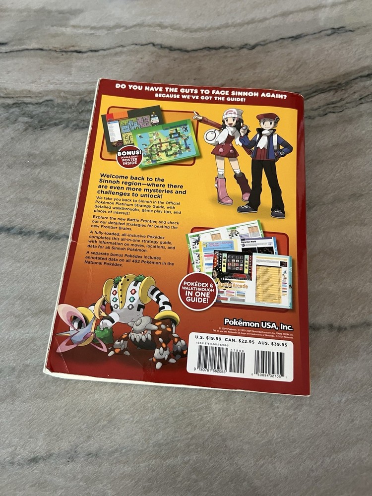 Pokemon Platinum Version Strategy Guide No Poster