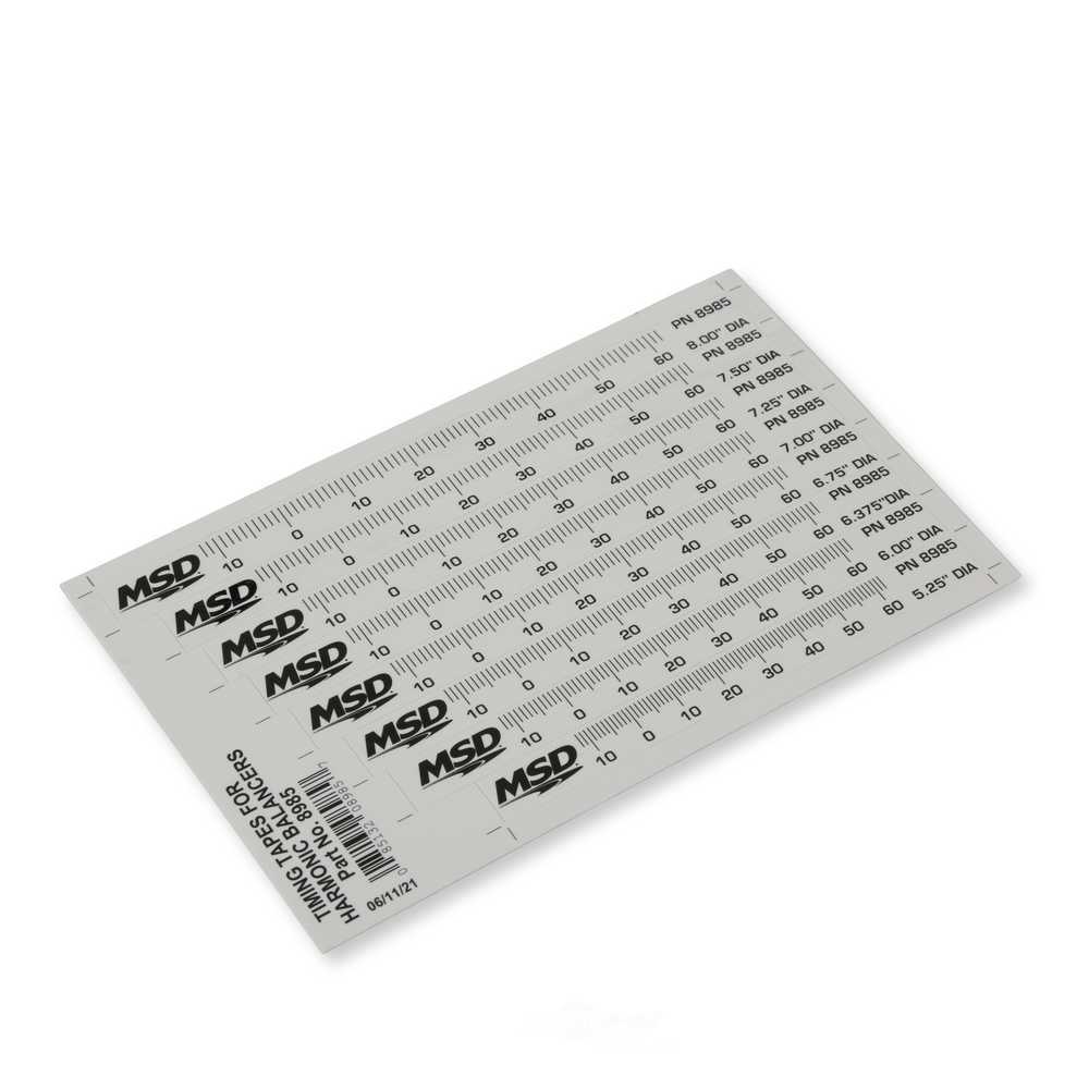MSD TIMING TAPE FOR 6.375" HARMONIC BALANCER
