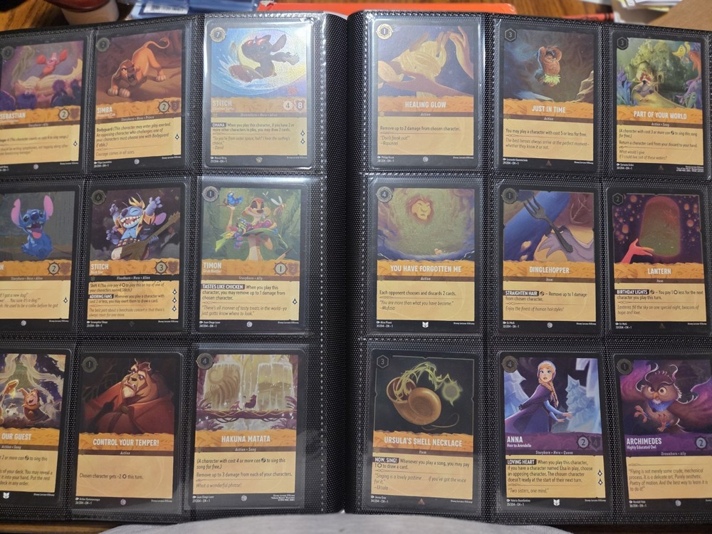 Disney Lorcana The First Chapter Complete Master Set Regular & Cold Foil Lot