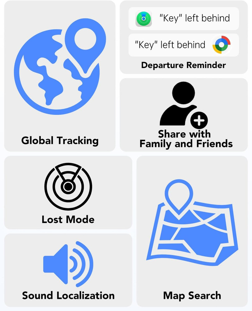 2026 Air Tracker Tags Item Locator for Android & Ios Bluetooth Tracker Smart Tag