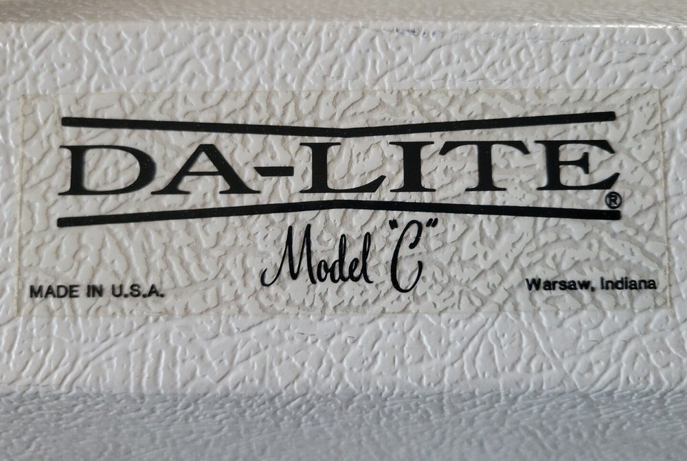 Da-Lite Model "C" Manual Pull-down Projector Screen 60 x 80" Diagonal 100" 4:3