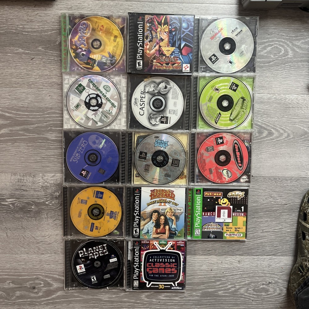 playstation 1 console Controller bundle 14 Games All Hookups