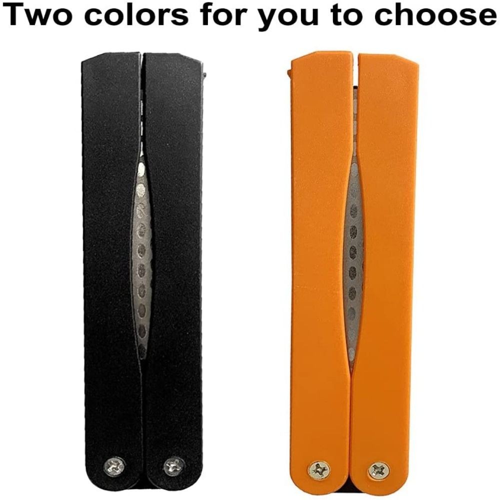 1Pc Foldable Sharpener Double Side Grindstone Pocket Size Grinding Tool Portable