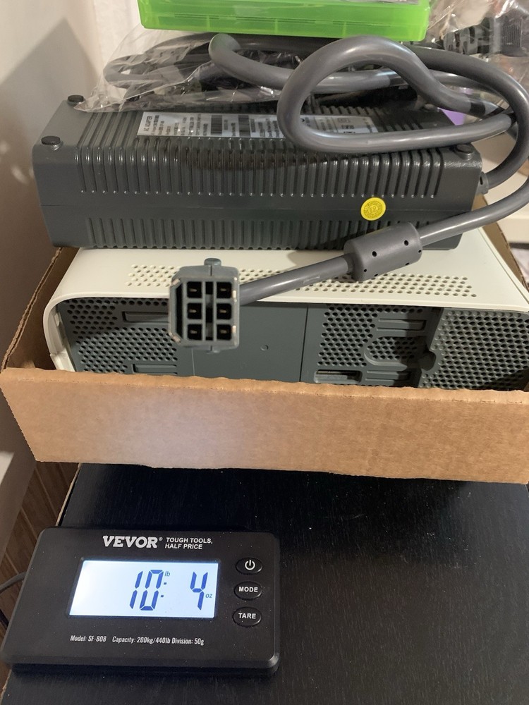 Microsoft Xbox 360 Console Bundle NewPowercord Ghost Controllers READdescription