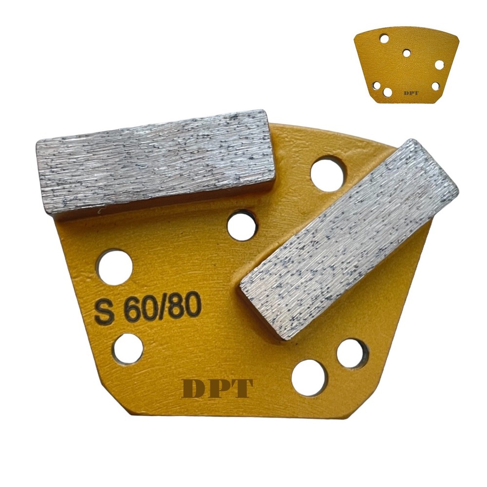 9 Pack Bolt on Diamond Grinding Discs for Concrete Grinders Soft Bond 60 Grit