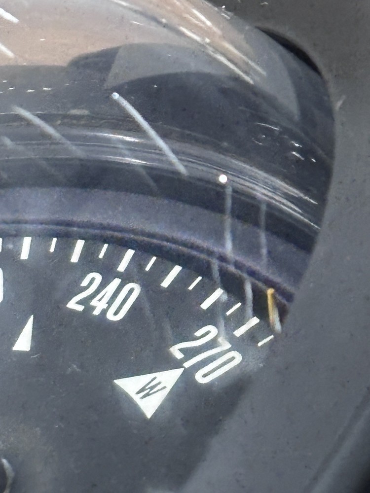 Ritchie FN-201 Marine Compass Binnacle Mount Dome Light Boat Compass Untested