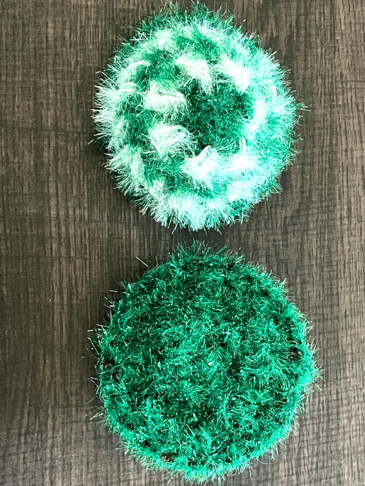 Crochet Double Sided Dish Scrubbies, Handmade