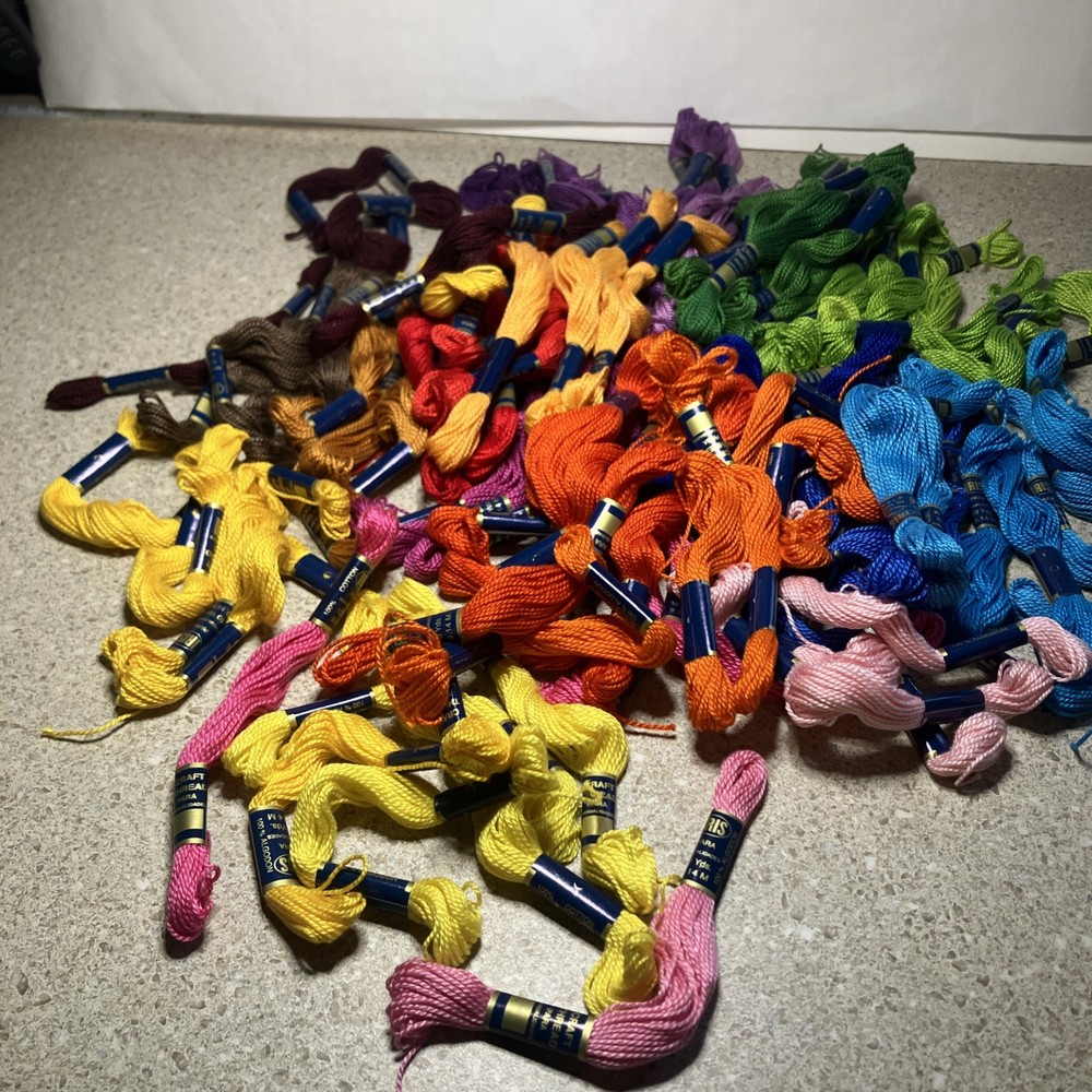 Lot 92 Skeins Vintage Iris craft thread