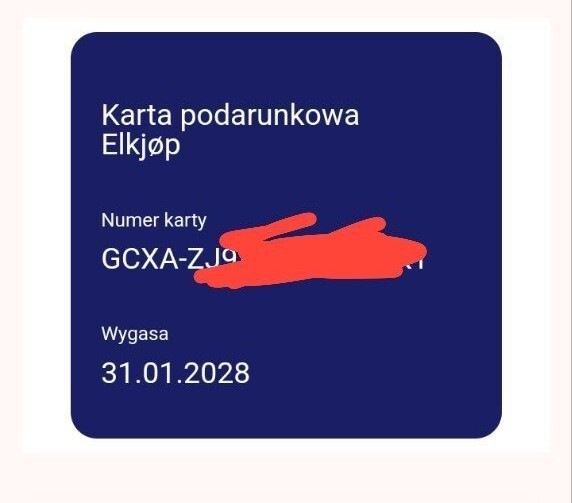 elkjop gavekort Worth 5000nok