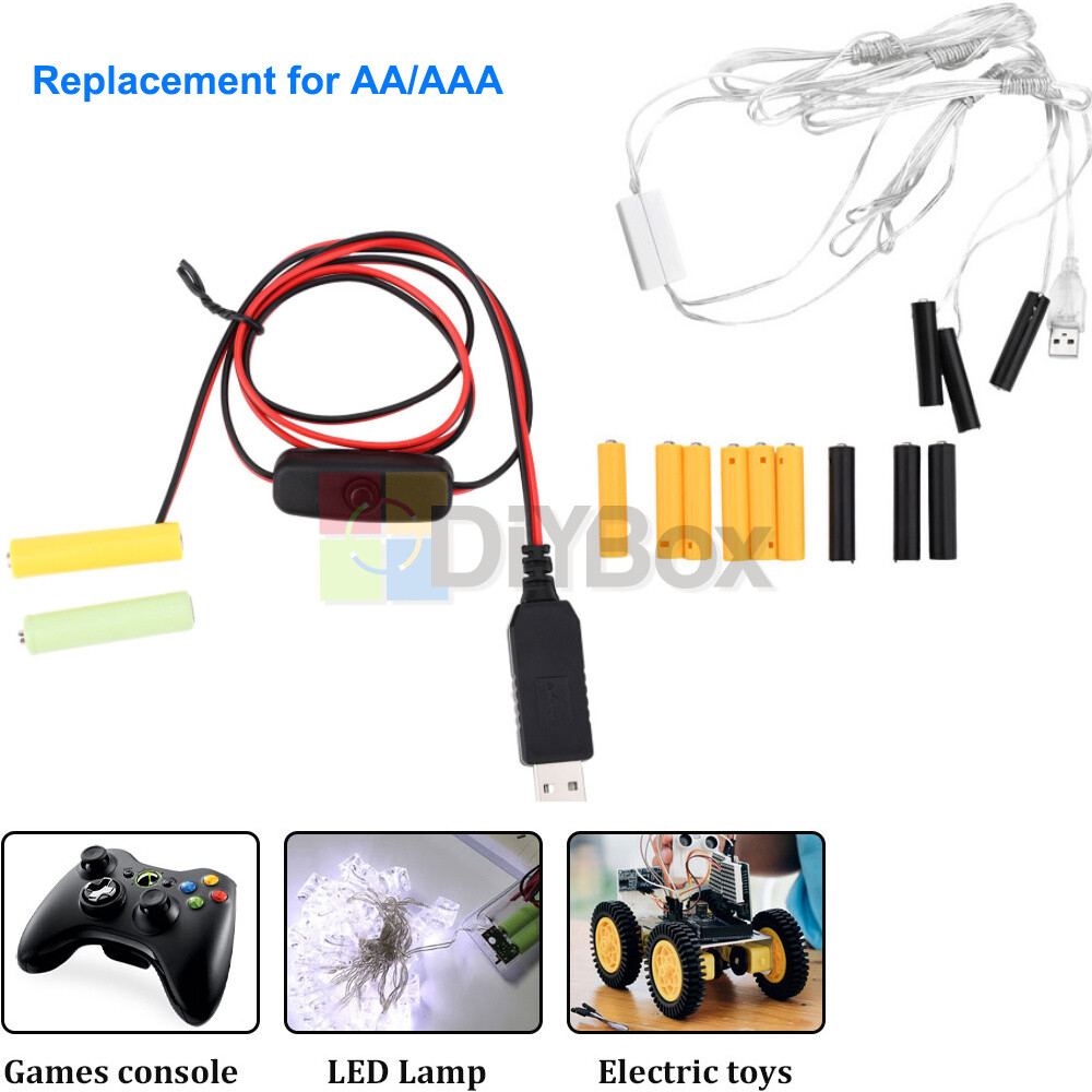 4.5V 3V AAA Battery Eliminator Dummy Battery Adapter for Replace AAA AA Battery