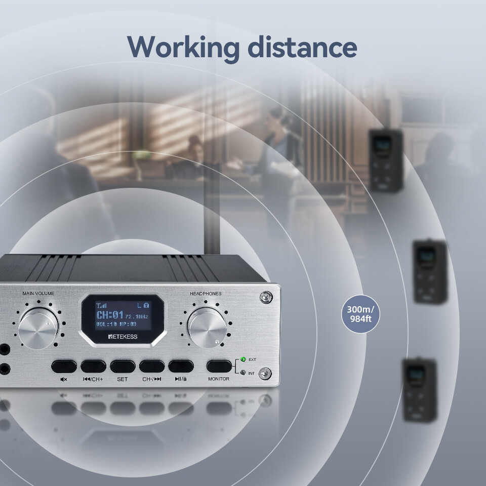 TT119 Desktop Transmitter Long Range Simultaneous Interpretation Equipment