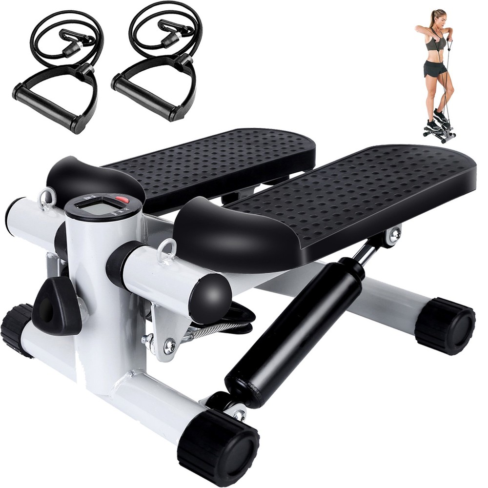 Mini Stair Stepper Featuring Dual Resistance Bands &LCD Display For Home
