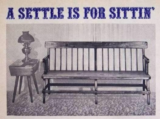 Early American Settee How-To Build PLANS
