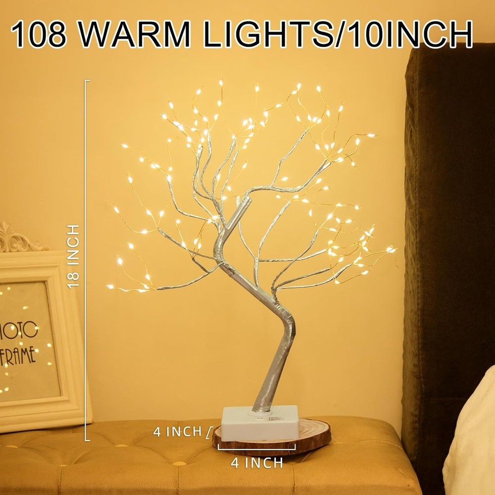 Fairy Light Tree, 108 LED Lighted Trees for Decoration Inside, Christmas Tree...