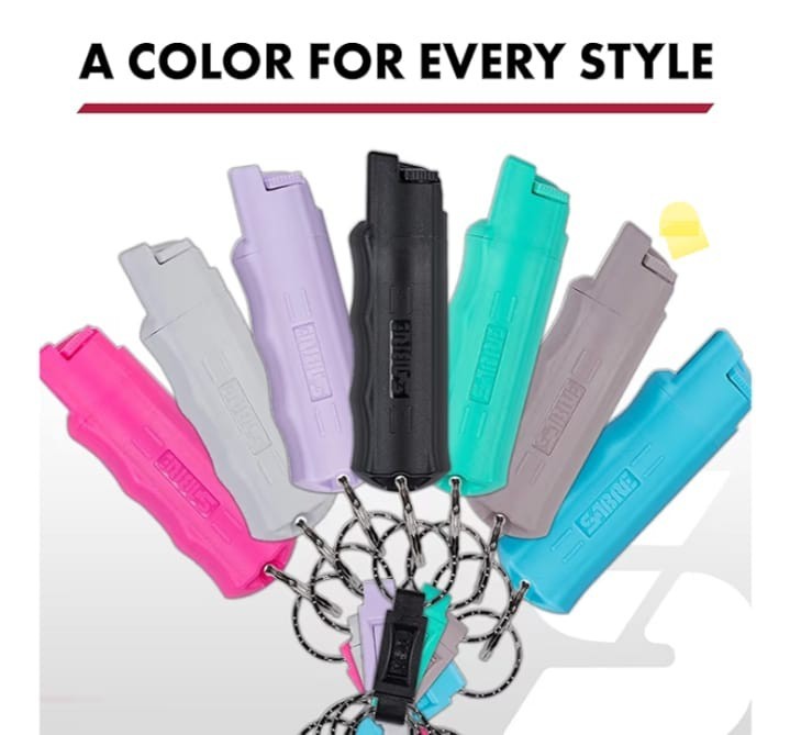 HEAVY DUTY Pepper Spray Quick Release Keychain Easy Carry Fast Access