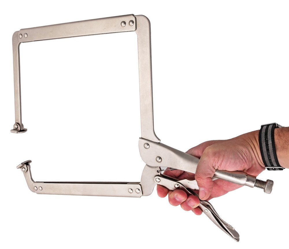 JEGS Deep Throat Locking C-Clamp 10 in.