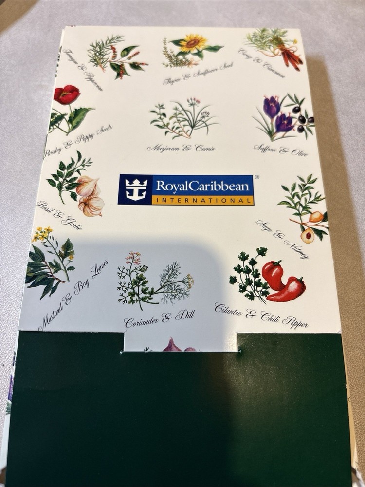 Royal Caribbean Menu Cards 1998