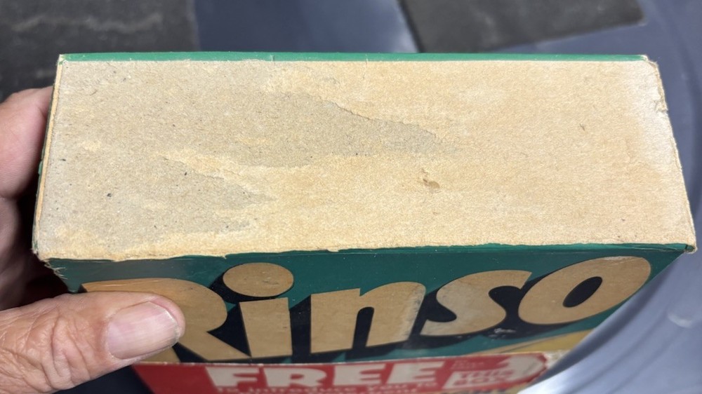 1950’s Vintage Rinso detergent box sunlight Full Unopened