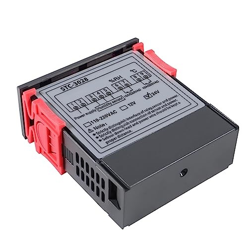 STC-3028 Temperature & Humidity Controller with Integrated Sensor, Dual 24V
