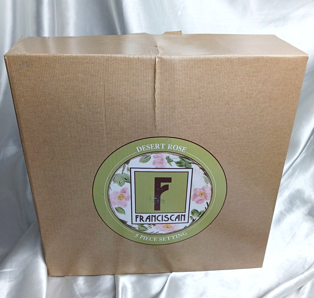 FRANCISCAN DESERT ROSE 5 PIECE DINNER SET