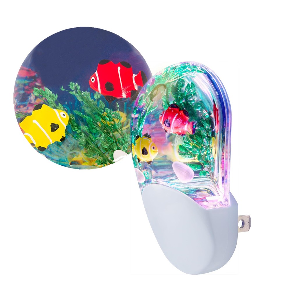 Lights By Night Tropical Aqualites LED 1 Pack, Blue/White - Fish