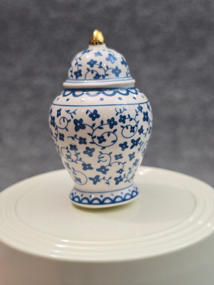 Nora Fleming Mini Ginger Jar A298 Blue White Jar