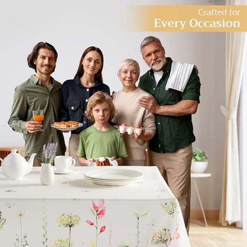 Table Cloth Rectangle Table 100% 120" x 70" (Rectangular) 02 - Botanical Fresh