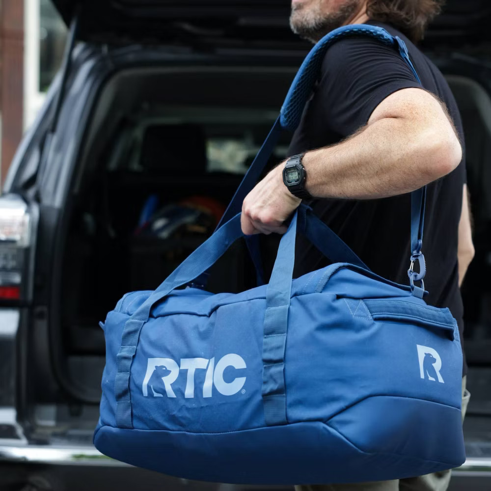 45L RTIC Outdoors Road Trip Structured Collapsible Duffel Bag Medium - Navy