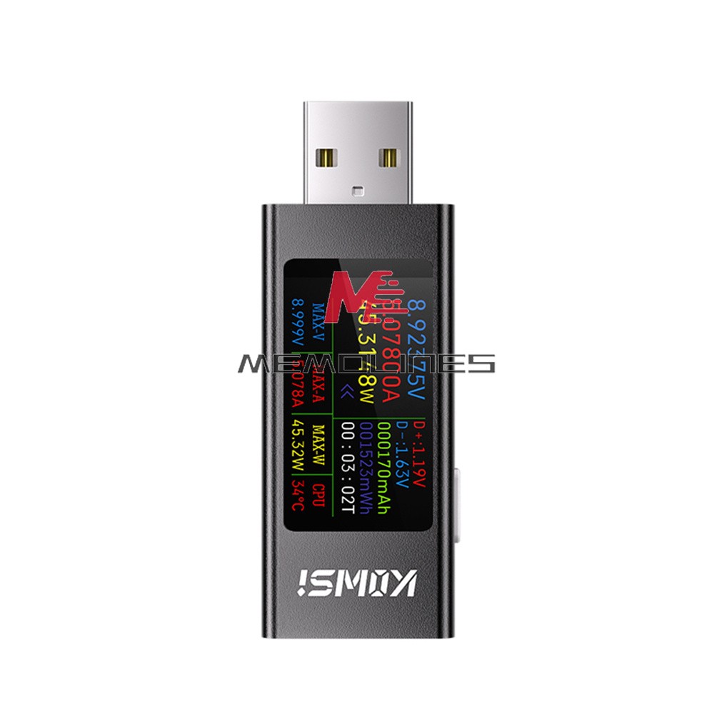 1.06" IPS Multi-function USB Tester Voltage Ammeter Power Meter DC 4-30V 0-8A