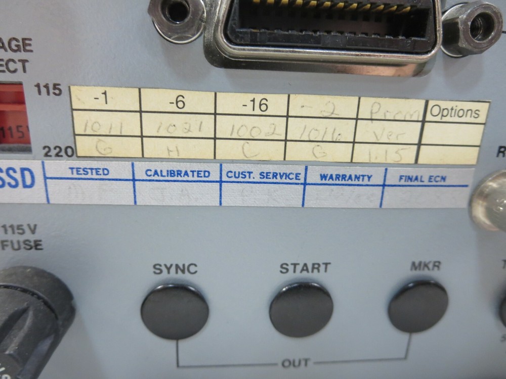 LeCroy, 9100 & 9100CP, Arbitrary Function Generator & Keypad, Unit Powers On