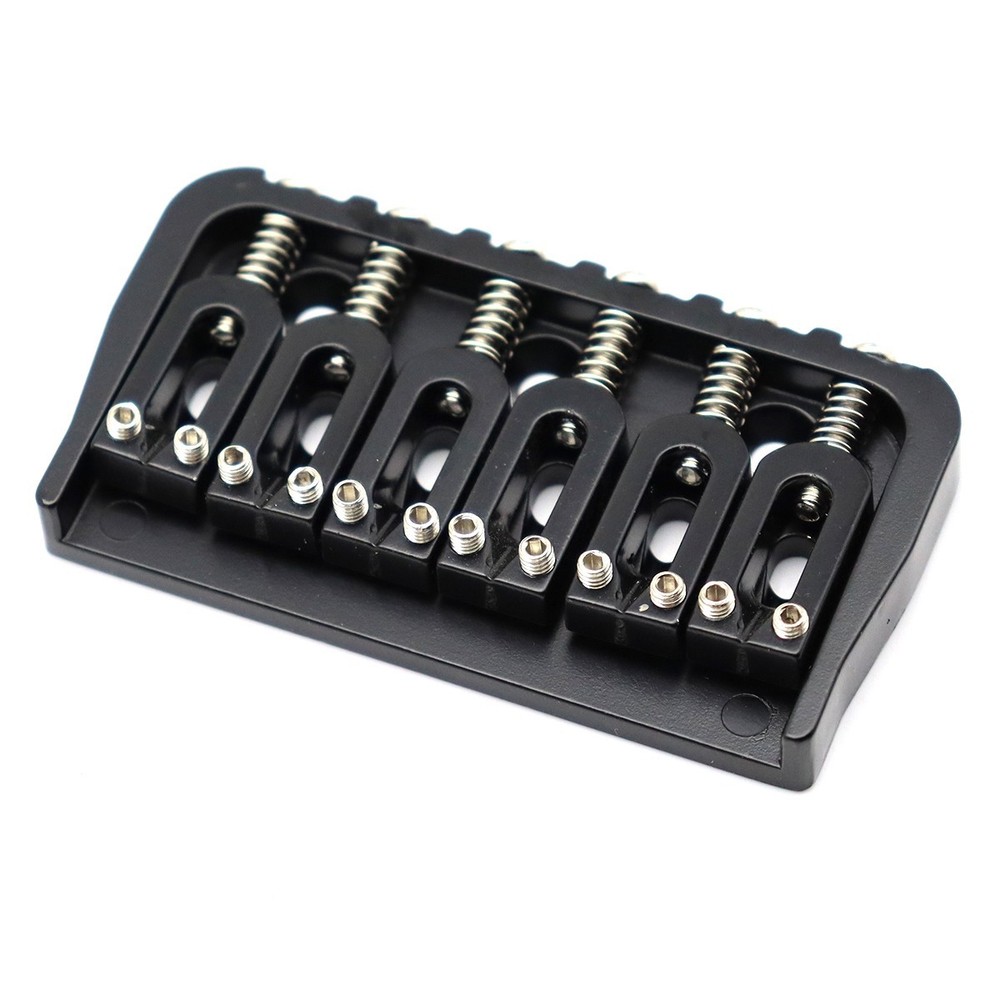 6 Strings Electric Guitar Bridge String Through Body Fixed Bridge Black ﻿Set
