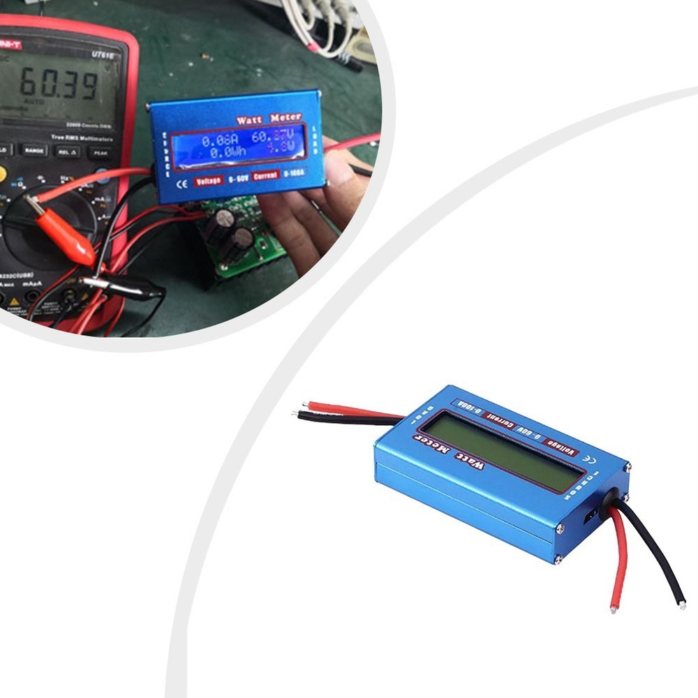 Battery Voltage Analyzer 60V for Solar Applications and RC Tools Compact Design